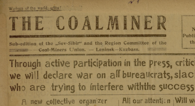 The coalminer  (Leninsk-Kuzbass : [s. n.])